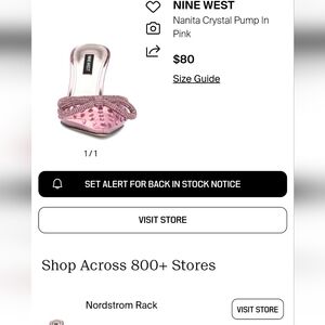 Nine West Pink Nanita Crystal Pump 11M. BRAND NEW, BOX INCLUDED